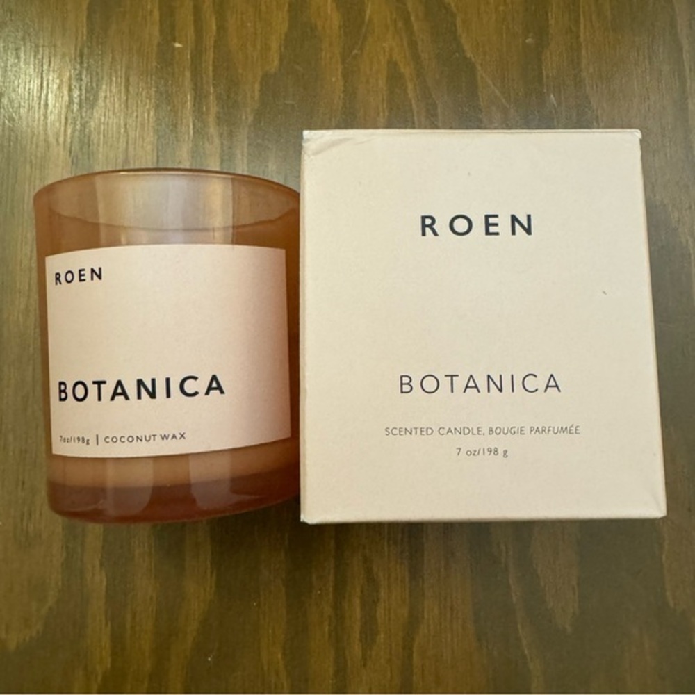 4/$20 EMPTY Roen Botanica Pink Candle Vessel Jar